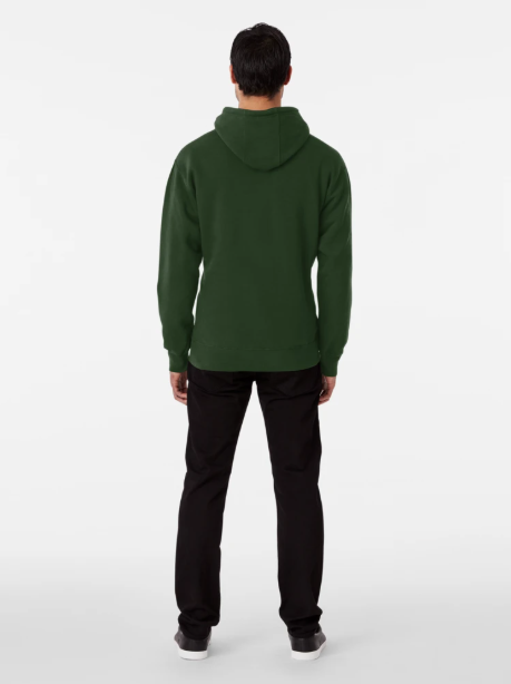 blank green or any color, classic no print design pullover hoodie