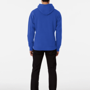 blank blue or any color, classic no print design pullover hoodie