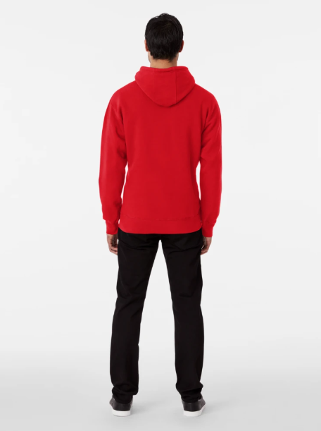 blank red or any color, classic no print design pullover hoodie