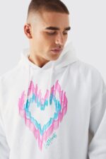 heart graphic hoodie