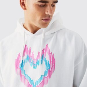 heart graphic hoodie