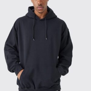 oversized floral photo back print hoodie